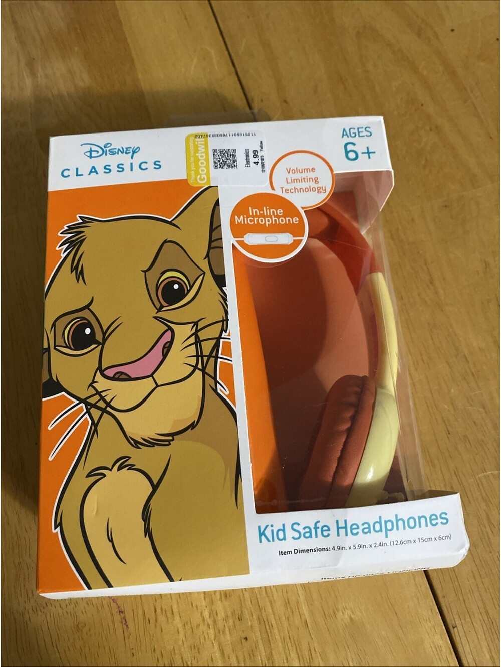 Disney Classics Kid Safe Headphones Lion King Simba Pumba Timon Lion King Kids